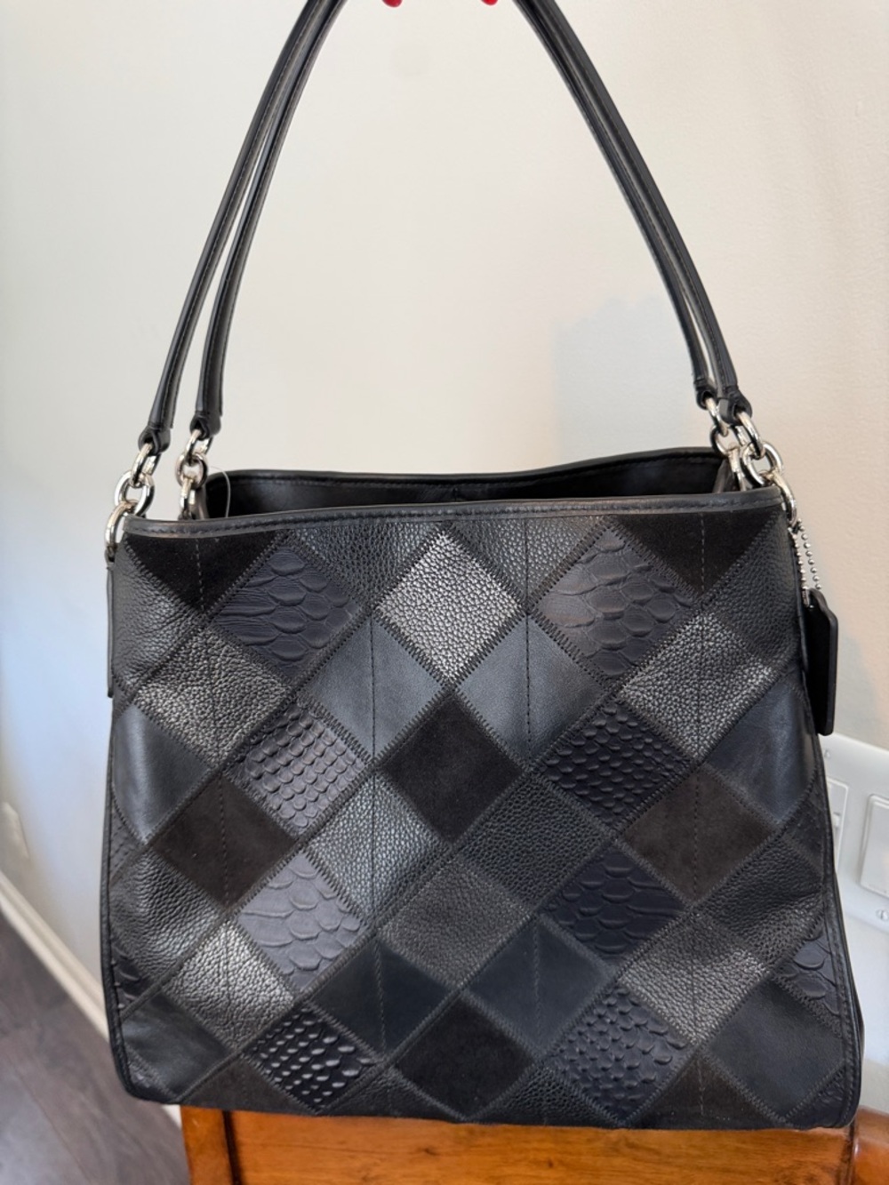 NWT Coach Metallic Patchwork Phoebe Purse - Picture 15 of 15
